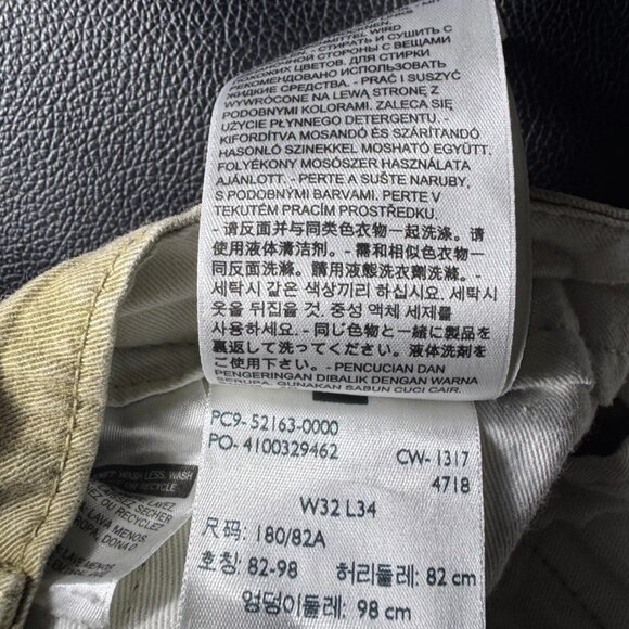 Levi’s Men’s Slim Fit Stretch Khaki Pants Tan Jeans W32 L34 - Picture 10 of 13